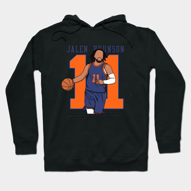 Jalen Brunson Comic Style Hoodie by mia_me